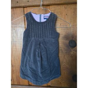 VINEYARD VINES Girls Vines by Shep & Ian Corduroy Pinafore Dress Gray Size 2T